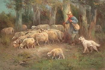 unknow artist Sheep 108 France oil painting art